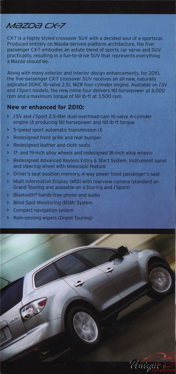 2010 Mazda Model Lineup Brochure Page 11